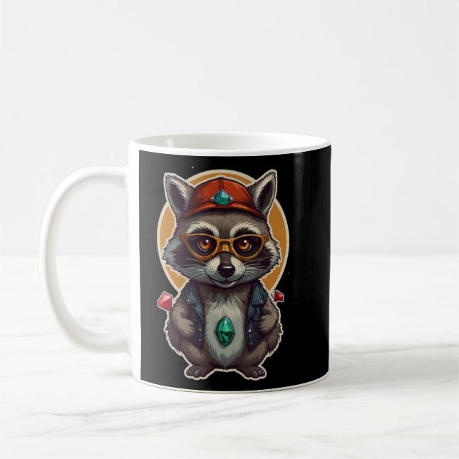 Taza De Café Guay Raccoon Buddy (Izquierda)