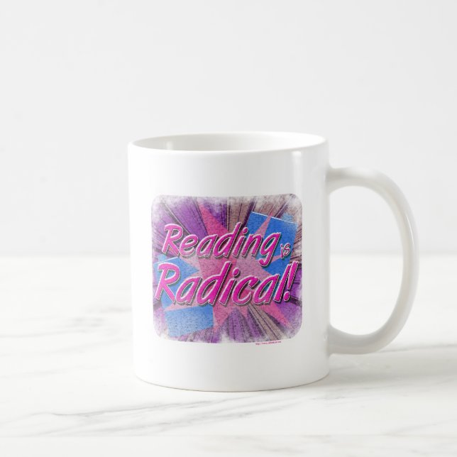 Taza De Café Guay Reading es el lema de Rad Booklover (Derecha)
