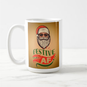 Taza De Café Guay Retro Santa Holiday Mug