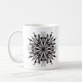 Taza De Café Guay Snakes Black And White Botantic Gothic
