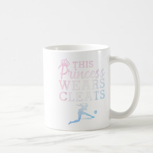 Taza De Café Guay Soccer Art Para Mujeres Adolescentes Chicas G (Derecha)