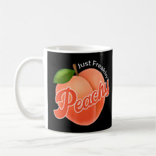 Taza De Café Guay Summer Fruit Retro Sólo Peachy Manténgalo En