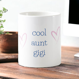 Taza De Café Guay Tía Mejor Tía Nueva Tía Personalizada