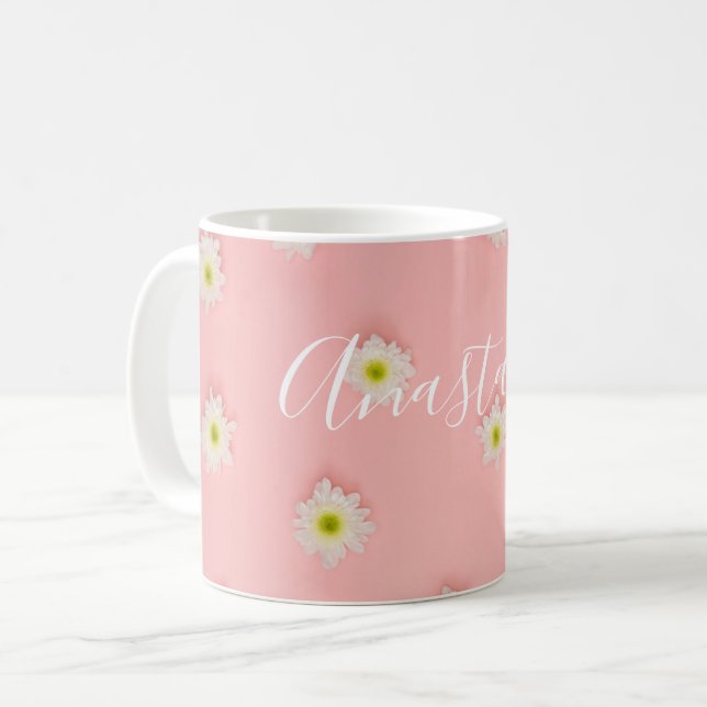 Taza De Café Guay, unas flores rosadas asombrosas (Anverso izquierdo)