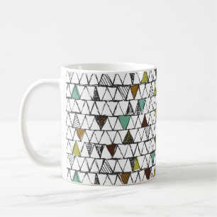 Taza De Café Guay y el patrón de moda de doo dibujado a mano