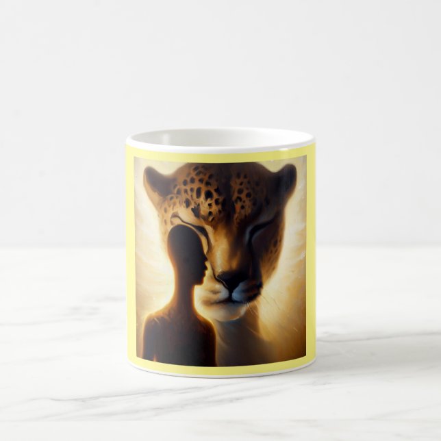 Taza De Café Guepardo de animales espirituosos 1 (Centro)