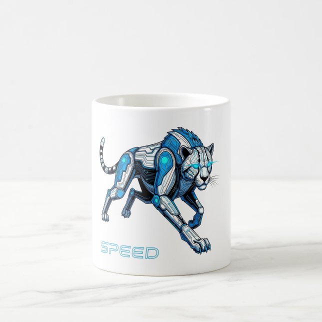 Taza De Café Guepardo Futurista (Centro)
