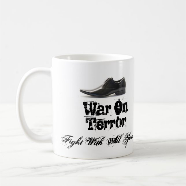 Taza De Café Guerra antiterrorista, lucha con todo su lenguado (Izquierda)