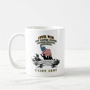 Taza De Café Guerra Civil - Primer Reg de Infantería Colorida d