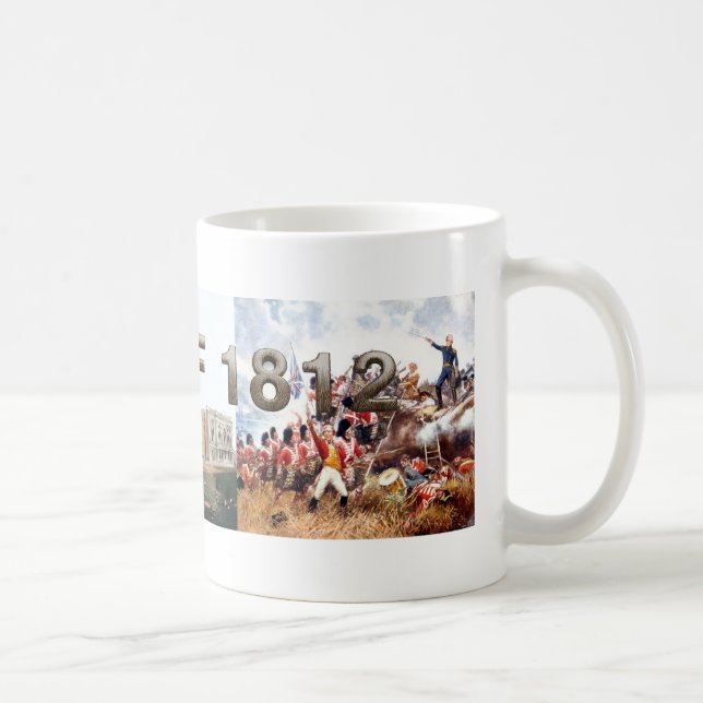 Taza De Café Guerra de ABH de 1812 (Derecha)
