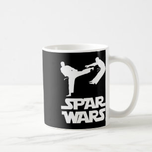Taza De Café Guerras de Spar Dicho Divertido Luchador de Taekwo