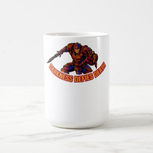 Taza De Café Guerrera cibernética gráfica de mujeres 'La oscuri