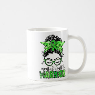 Taza De Café Guerrera de la salud desordenada mujer neurodivers