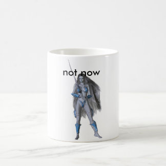Taza De Café guerrero azul, no ahora