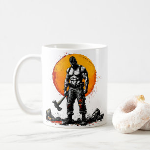 Taza De Café guerrero bárbaro fantasía medieval fuerza hummer