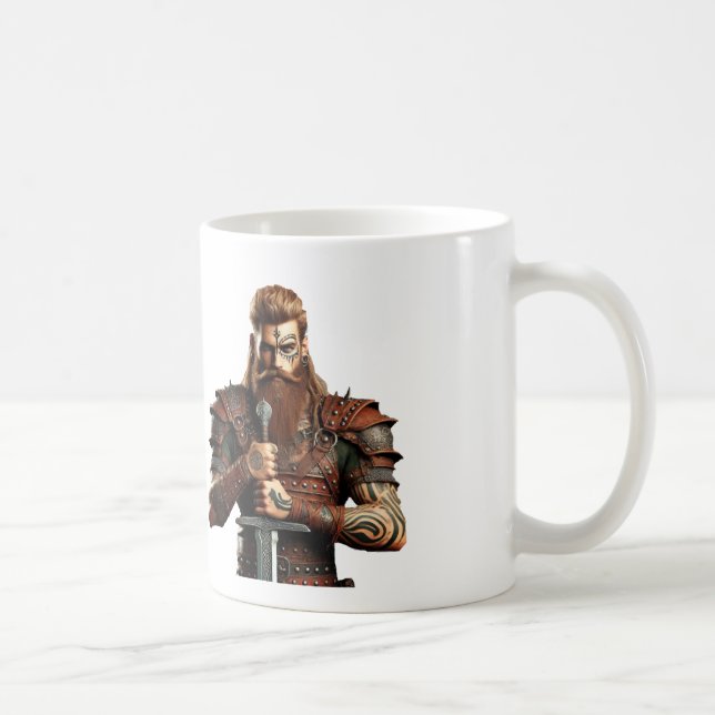 Taza De Café Guerrero con espada (Derecha)