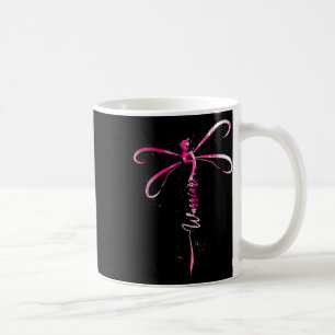 Taza De Café Guerrero contra el cáncer Dragonfly de concienciac