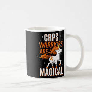 Taza De Café Guerrero Crps Unicornio Mágico Cinta Anaranjada Ca