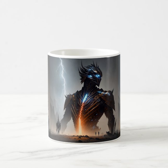 Taza De Café Guerrero Cyborg del Relámpago (Centro)