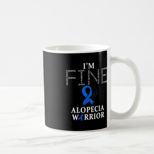 Taza De Café Guerrero de Alopecia estoy bien (Derecha)