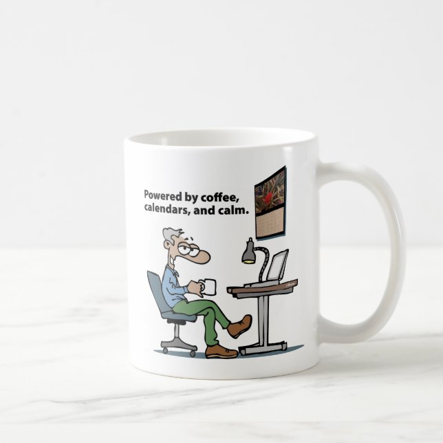 Taza De Café Guerrero de Cubículo Masculino (Derecha)
