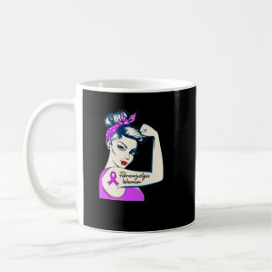 Taza De Café Guerrero de Fibro Inquebrantable Conciencia sobre
