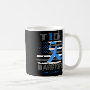 Taza De Café Guerrero de la cinta azul de concienciación sobre