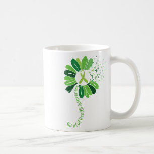 Taza De Café Guerrero de la cinta verde y amplificador; partida