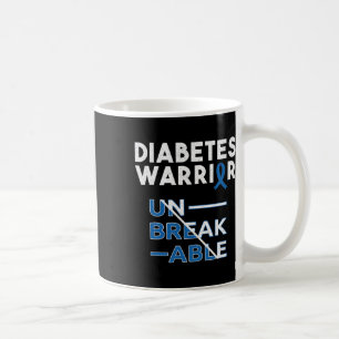 Taza De Café Guerrero de la diabetes Mes de toma de conciencia