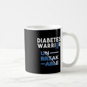 Taza De Café Guerrero de la diabetes Mes de toma de conciencia