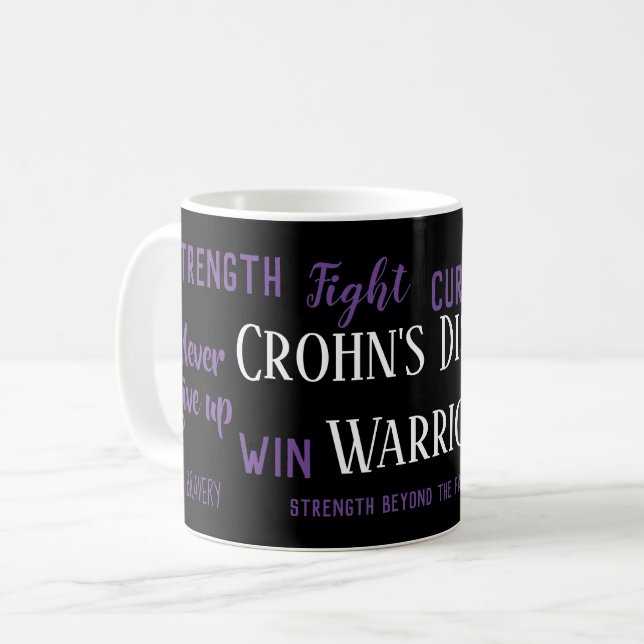 Taza De Café Guerrero de la enfermedad de Crohn (Anverso izquierdo)