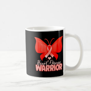 Taza De Café Guerrero de la Enfermedad del Corazón Mariposa Cor