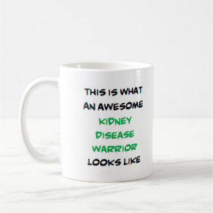 Taza De Café guerrero de la enfermedad renal, increíble