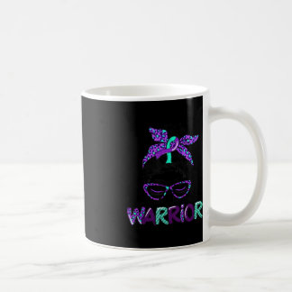 Taza De Café Guerrero de la prevención del suicidio, desordenad