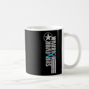 Taza De Café Guerrero de la prevención del suicidio_ supervivie