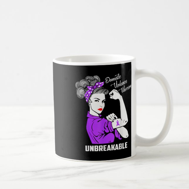 Taza De Café Guerrero de la violencia doméstica Gi de inquebran (Derecha)