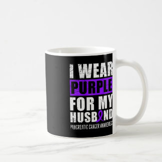 Taza De Café Guerrero del cáncer Cinta púrpura Cáncer Pancreáti