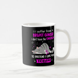 Taza De Café Guerrero Del Cáncer De Mama Sufrió Cáncer De Mama
