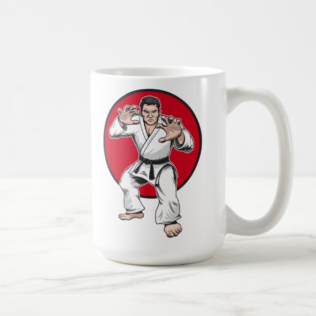 Taza De Café Guerrero del judo (Derecha)