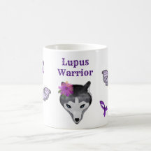 Guerrero del Lobo Lupus Cinta Morada Mariposa