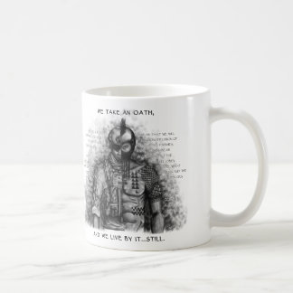 Taza De Café Guerrero del soldado - color de fondo del