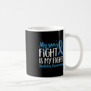 Taza De Café Guerrero del T1D Mi lucha de hijos es mi lucha con