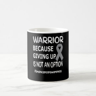 Taza De Café Guerrero del tumor cerebral
