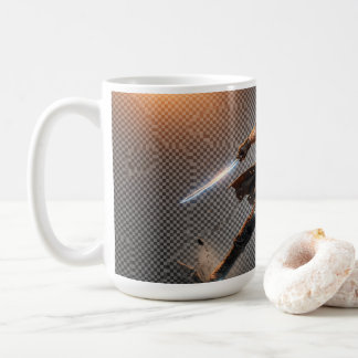 Taza De Café Guerrero Épico de Acción