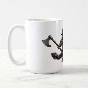 Taza De Café Guerrero Épico Vikingo Gato Maine Coon