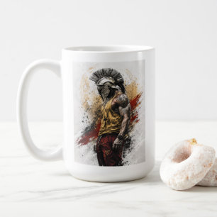 Taza De Café Guerrero Espartano Moderno – Fuerza Antigua Modern
