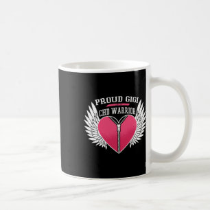 Taza De Café Guerrero Orgulloso Gigi Zipper Corazón Con Ángel A