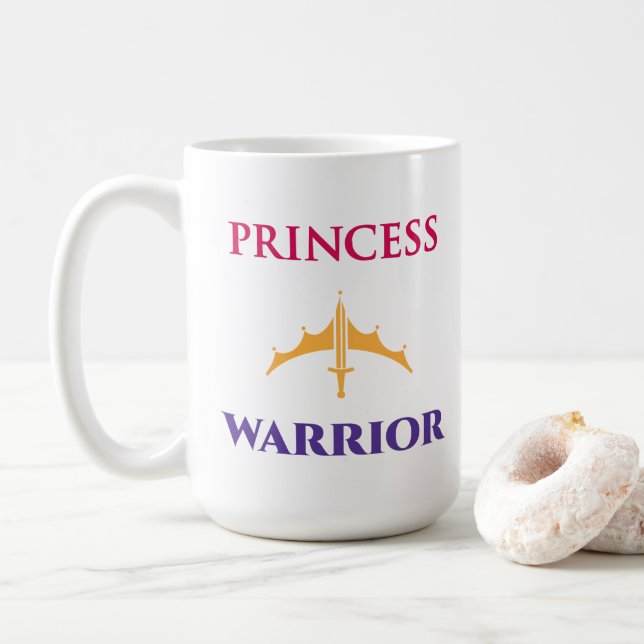 Taza De Café Guerrero Princesa Mug (Con donut)