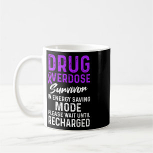 Taza De Café Guerrero Sobreviviente de Conciencia de Sobredosis