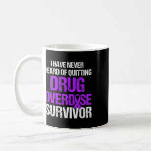 Taza De Café Guerrero Sobreviviente de Conciencia de Sobredosis